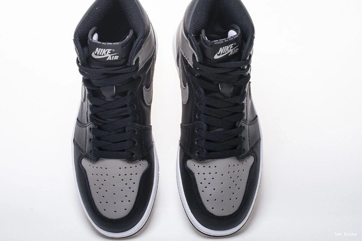 High OG Black Jordan Gray Retro Shadow 555088-013  1 Air 0324